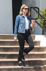 ASHLEY BENSON Out for Coffee in Los Angeles 04/10/2017