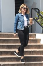 ASHLEY BENSON Out for Coffee in Los Angeles 04/10/2017
