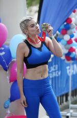 ASHLEY JAMES at 2017 Virgin Money London Marathon in London 04/23/2017