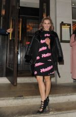 ASHLEY ROBERTS Arrives at Urban Decay VIP Dinner in London 04/24/2017