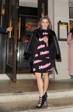 ASHLEY ROBERTS Arrives at Urban Decay VIP Dinner in London 04/24/2017