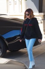 ASHLEY TISDALE Leave Barneys in Los Angeles 03/31/2017