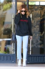 ASHLEY TISDALE Leave Barneys in Los Angeles 03/31/2017