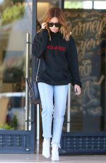ASHLEY TISDALE Leave Barneys in Los Angeles 03/31/2017