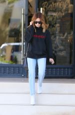 ASHLEY TISDALE Leave Barneys in Los Angeles 03/31/2017