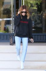 ASHLEY TISDALE Leave Barneys in Los Angeles 03/31/2017