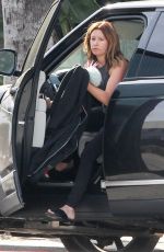 ASHLEY TISDALE Makeup Free Arrives a a Gym  in Los Angeles 04/05/2017