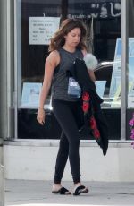 ASHLEY TISDALE Makeup Free Arrives a a Gym  in Los Angeles 04/05/2017