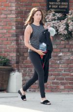 ASHLEY TISDALE Makeup Free Arrives a a Gym  in Los Angeles 04/05/2017