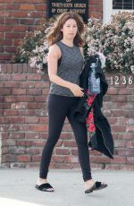 ASHLEY TISDALE Makeup Free Arrives a a Gym  in Los Angeles 04/05/2017