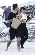 BEBE REXHA at a Beach in Miami 04/08/2017