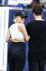 BEBE REXHA at a Beach in Miami 04/08/2017