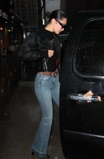 BELLA HADID Heading to a Photoshoot in New York 03/31/2017