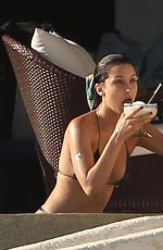 BELLA HADID in Bikini at a Beach in Cabo San Lucas 04/01/2017