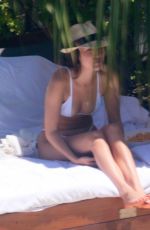 BELLA HADID in Bikini at a Pool in Miami 04/28/2017