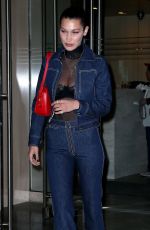 BELLA HADID Leaves an Office in New York 04/04/2017