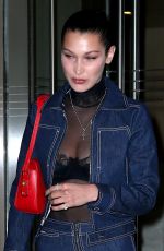 BELLA HADID Leaves an Office in New York 04/04/2017