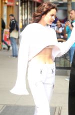 BELLA HADID Leaves Her Apartment in New York 04/27/2017
