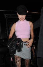 BELLA HADID Night Out in London 04/19/2017