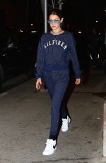 BELLA HADID Out for Dinner in New York 0405/2017