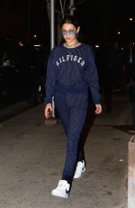 BELLA HADID Out for Dinner in New York 0405/2017