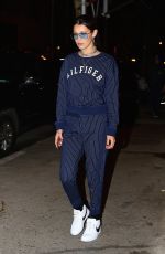 BELLA HADID Out for Dinner in New York 0405/2017