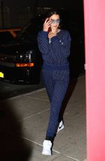 BELLA HADID Out for Dinner in New York 0405/2017