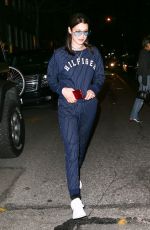 BELLA HADID Out for Dinner in New York 0405/2017