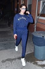 BELLA HADID Out for Dinner in New York 0405/2017