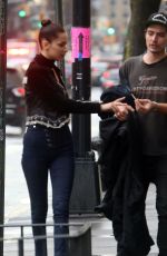 BELLA HADID Out in New York 04/06/2017