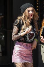 BELLA THORNE Out in New York 04/18/2017