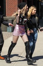 BELLA THORNE Out in New York 04/18/2017