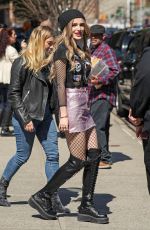 BELLA THORNE Out in New York 04/18/2017