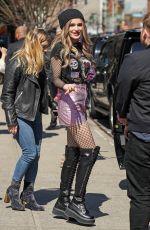 BELLA THORNE Out in New York 04/18/2017