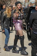 BELLA THORNE Out in New York 04/18/2017