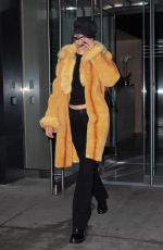 BELLA HADID Out in New York 04/25/2017
