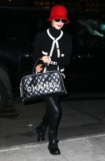 BELLA HADID Returning to Her Hotel in New York 04/24/2017