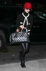 BELLA HADID Returning to Her Hotel in New York 04/24/2017