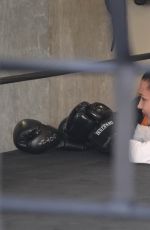 BELLA HADID Working Out at Gotham Gym in New York 04/08/2017