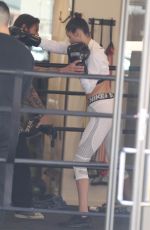 BELLA HADID Working Out at Gotham Gym in New York 04/08/2017