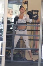 BELLA HADID Working Out at Gotham Gym in New York 04/08/2017