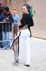 BELLA THORNE Arrives at Live with Kelly in New York 04/19/2017