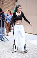 BELLA THORNE Arrives at Live with Kelly in New York 04/19/2017
