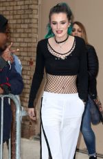 BELLA THORNE Arrives at Live with Kelly in New York 04/19/2017