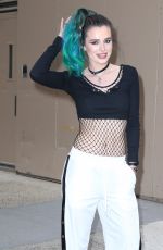 BELLA THORNE Arrives at Live with Kelly in New York 04/19/2017