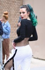 BELLA THORNE Arrives at Live with Kelly in New York 04/19/2017