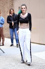 BELLA THORNE Arrives at Live with Kelly in New York 04/19/2017