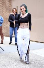 BELLA THORNE Arrives at Live with Kelly in New York 04/19/2017