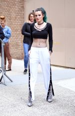 BELLA THORNE Arrives at Live with Kelly in New York 04/19/2017