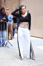 BELLA THORNE Arrives at Live with Kelly in New York 04/19/2017